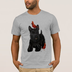 Scottie Dog and Red Birds T-Shirt
