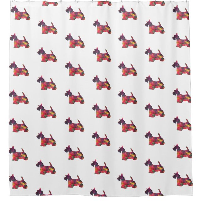 Scottie Dog Breed Geo Silhouette Multi (Front)