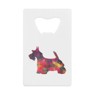 Scottie Dog Breed Geo Silhouette Multi Credit Card Bottle Opener