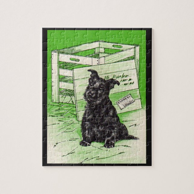 Scottie dog by special delivery jigsaw puzzle (Vertical)