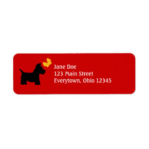 Scottie Dog Labels to Customize