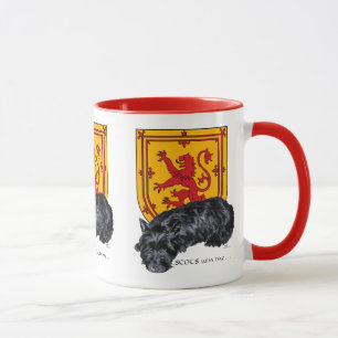 Scottie Dog Lion Rampant Flag Mug