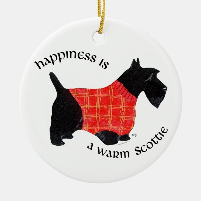 Scottie Dog Ornament (Front)