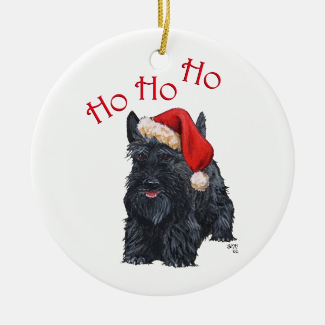 Scottie Dog Ornament (Front)