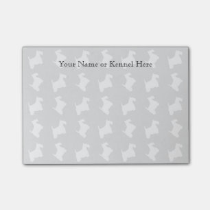 Scottie Dog Personalize Post-it Notes