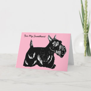 Scottie Dog pour ma carte de Saint-Valentin