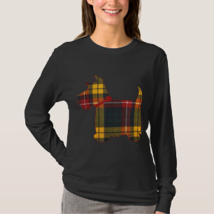 Scottie Dog Scottish Terrier Buchanan Tartan Plaid T-Shirt