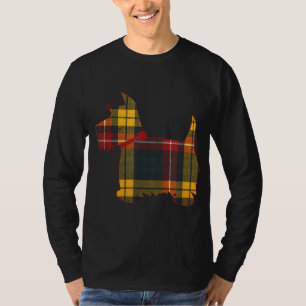 Scottie Dog Scottish Terrier Buchanan Tartan Plaid T-Shirt