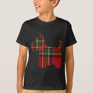 Scottie Dog Scottish Terrier Royal Stewart Tartan T-Shirt