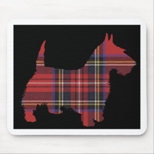 Scottie Dog Tartan Mouse Pad