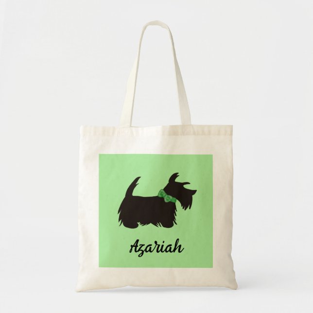 Scottie dog Tote bag, Scottish terrier (Front)