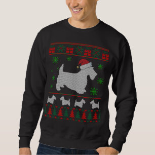 Scottie Dog Ugly Christmas Sweat cadeau pour chien