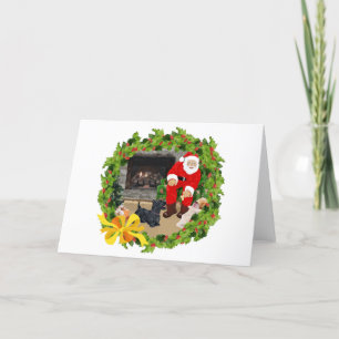 Scottie Dogs at Christmastime Holiday Card