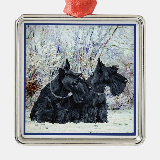 Scottie Dogs Ornament (Front)