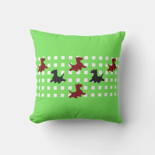 Scottie Dogs Throw Pillow