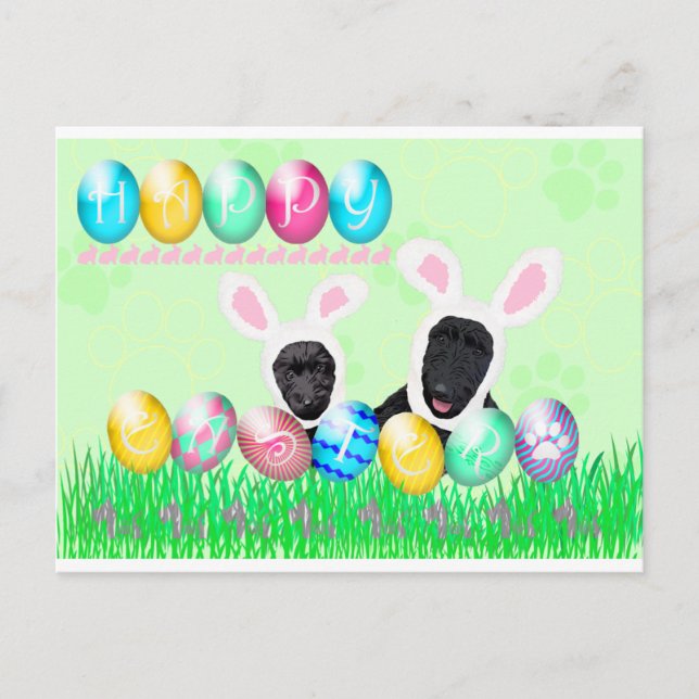 Scottie Easter Holiday Postcard (Front)