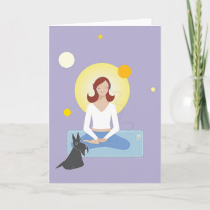 Scottie Gal Meditating Card