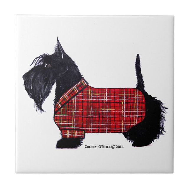 Scottie Holiday Jacket Tile (Front)
