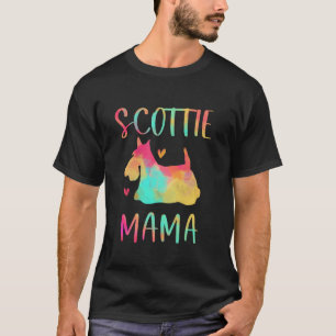 Scottie Mama Colorful Scottish Terrier Gifts Dog M T-Shirt