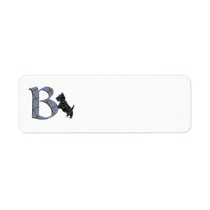 SCOTTIE Monogram B Address Labels