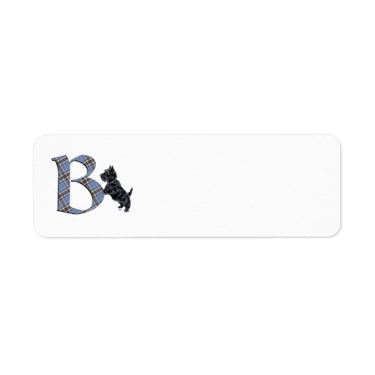 SCOTTIE Monogram B Address Labels