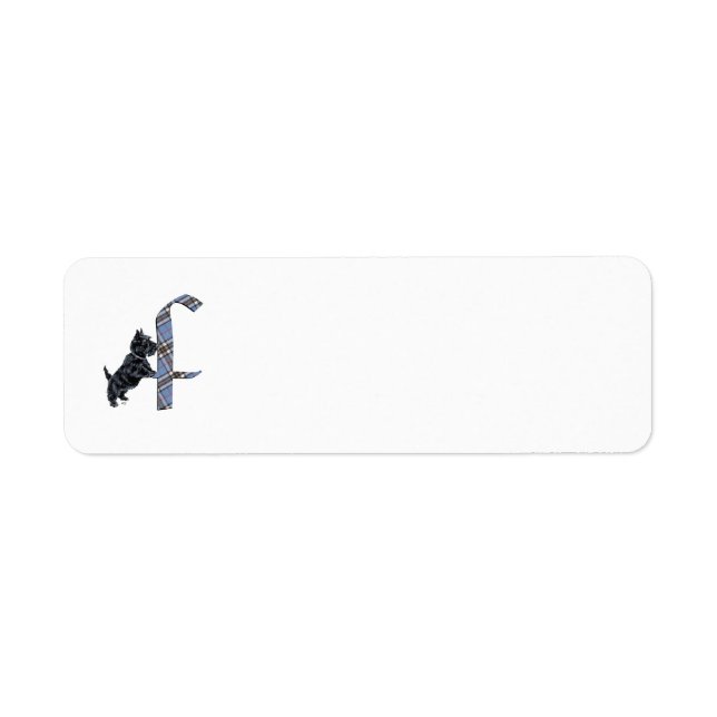 SCOTTIE Monogram F Address Labels (Front)