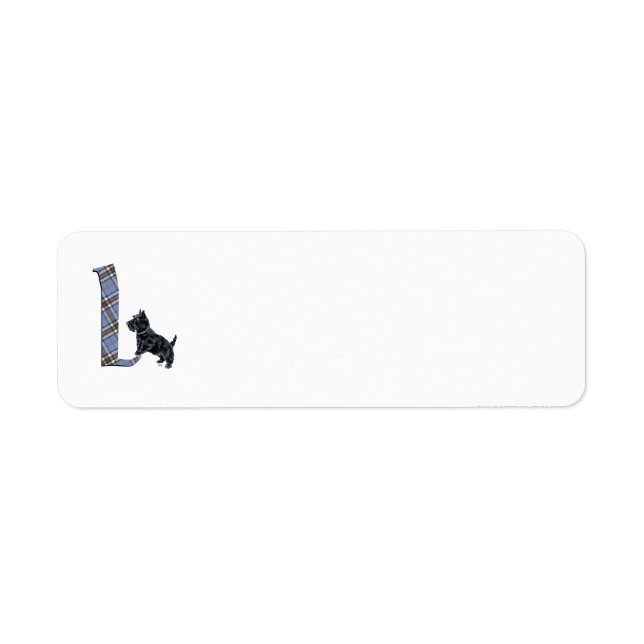 SCOTTIE Monogram L Address Labels (Front)