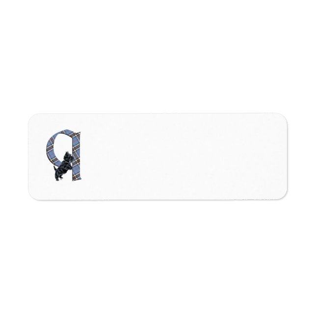 SCOTTIE Monogram Q Address Labels (Front)