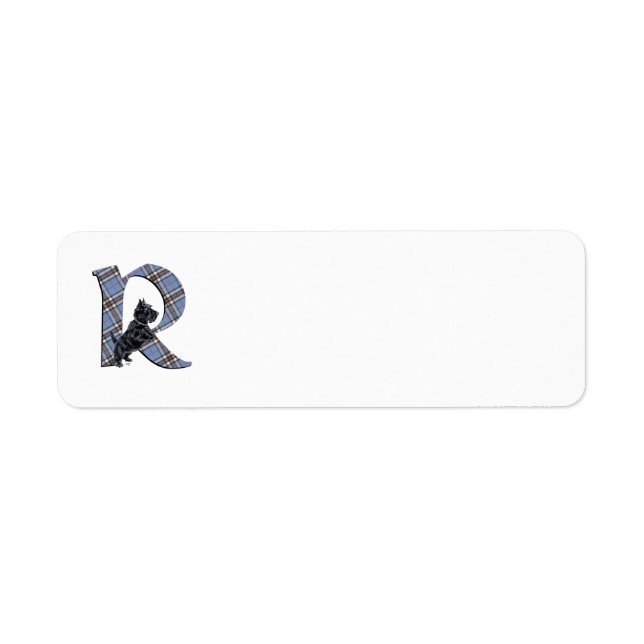 SCOTTIE Monogram R Address Labels (Front)
