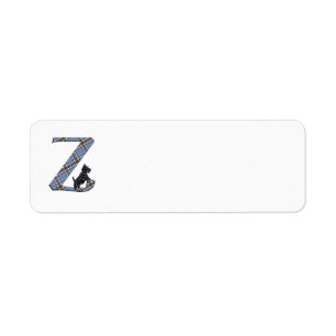 SCOTTIE Monogram Z Address Labels