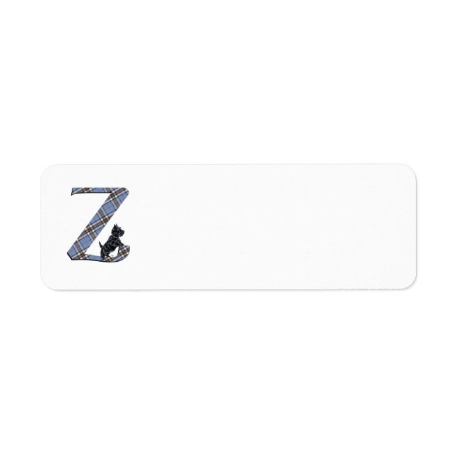 SCOTTIE Monogram Z Address Labels (Front)