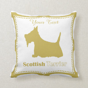 Scottie No. 15 Wheaten Throw Pillow