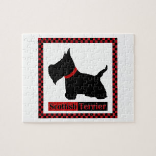 Scottie No 8 Checkers Jigsaw Puzzle