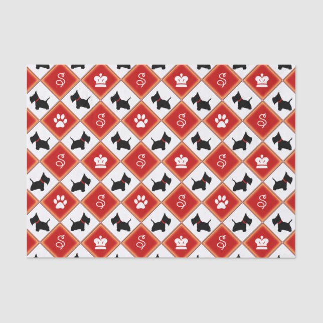 Scottie No 8 Tissue Paper (Front)