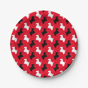 Scottie Party Personalize Paper Plate