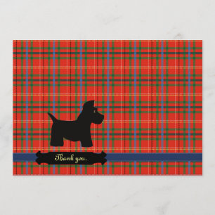 Scottie Plaid Personalized Cards