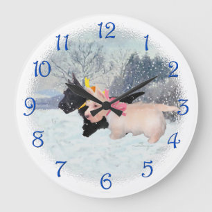 Scottie Pups Large Clock