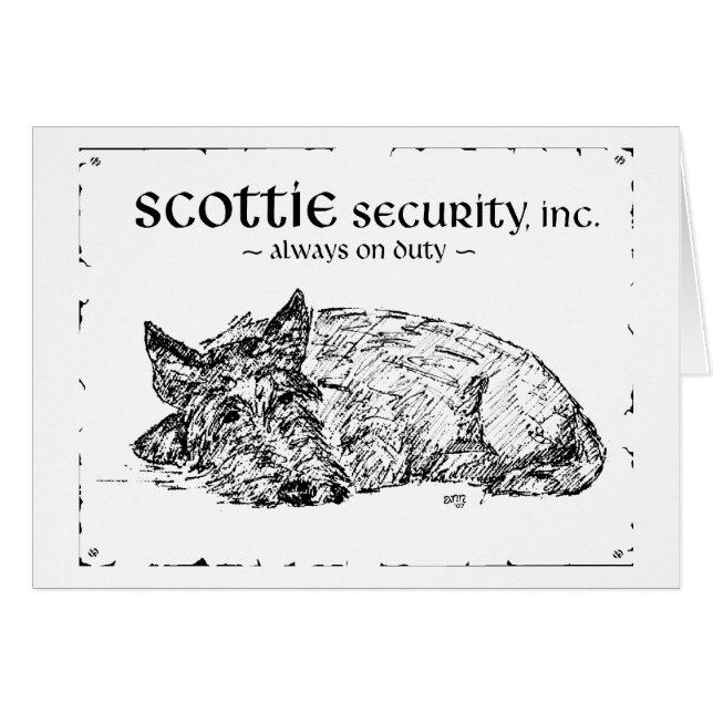 Scottie Sketch - Sécurité ? (Devant horizontal)