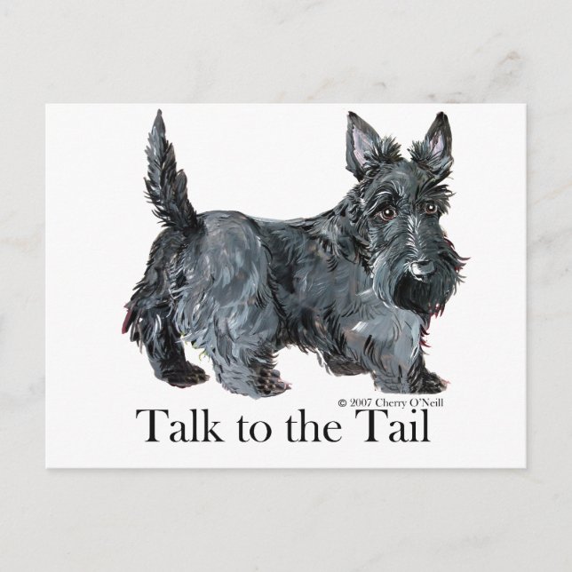 Scottie Talk to the Tail Postcard (Front)