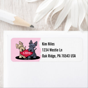 Scottie Terriers Label