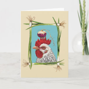 Scottie the rooster card