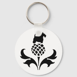 Scottie Thistle Keychain