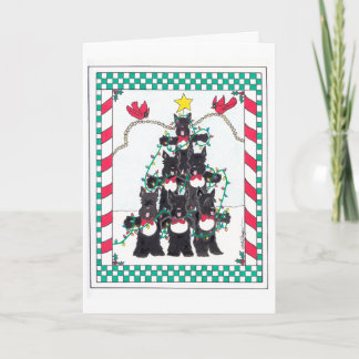 SCOTTIE TREE HOLIDAY CARD