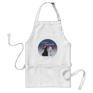 Scottie & Westie Christmas Carols Standard Apron