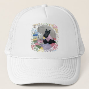 Scottie & Westie Girls' Night Trucker Hat