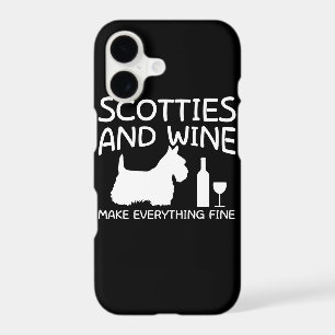 Scotties Dog Wine Make Everything Fine