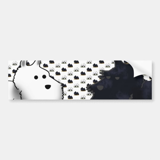 Scotties & Westies... Bumper Sticker (Front)