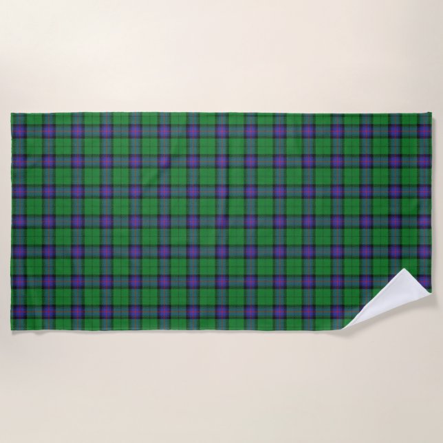 Scottish Accents Clan Armstrong Tartan Beach Towel (Front)