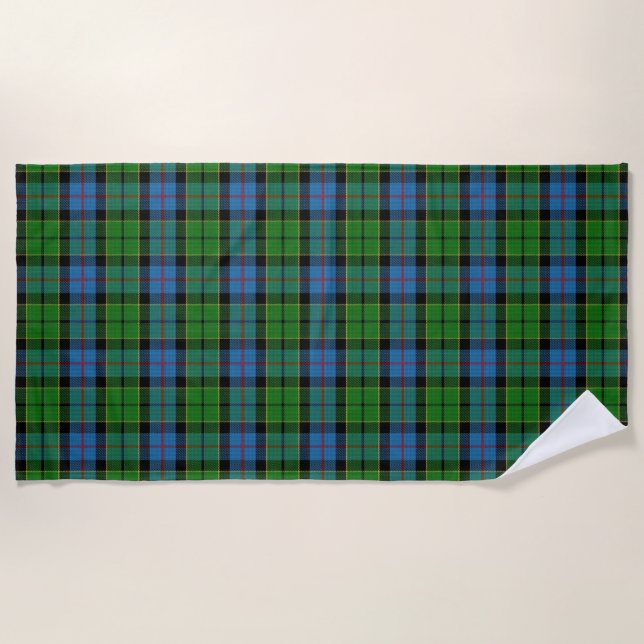 Scottish Accents Clan Forsyth Tartan Beach Towel (Front)