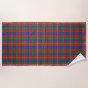 Scottish Accents Clan Fraser of Lovat Tartan Beach Towel